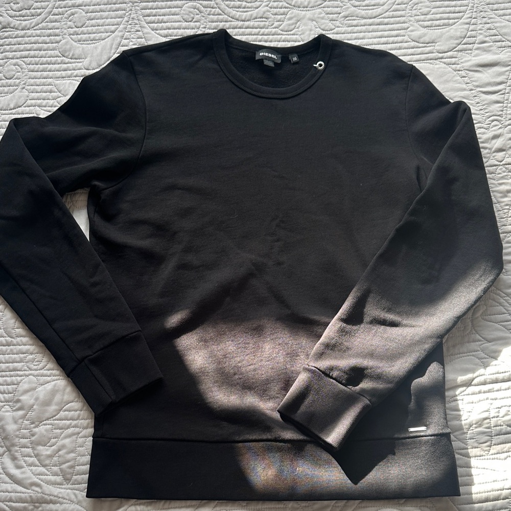 Diesel Youth Black Crewneck Sweater